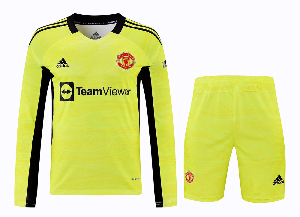 Manchester united Goalkeeper kit Long sleeves Full set T-shirt and Short