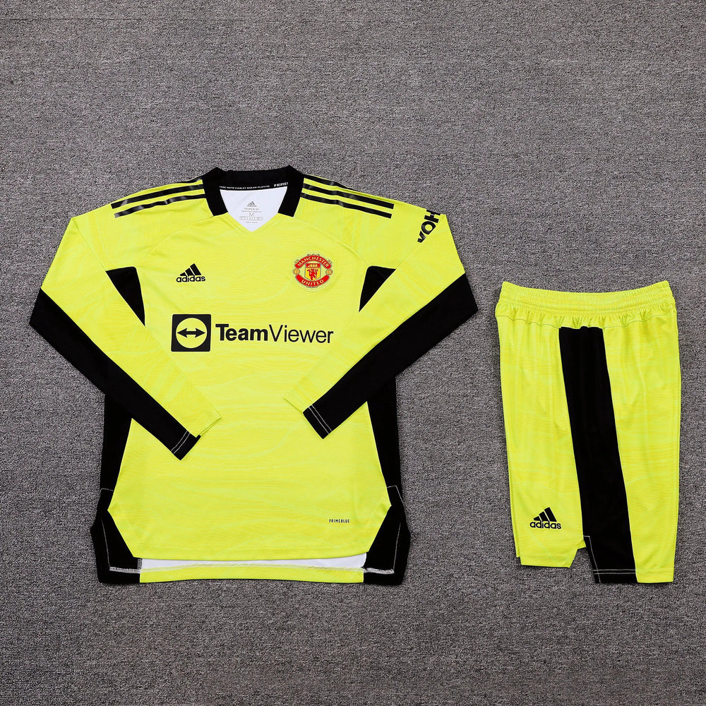 Manchester united Goalkeeper kit Long sleeves Full set - Football DXB