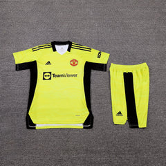 Manchester united Goalkeeper kit Short sleeves Full set - Football DXB
