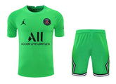 PSG Goalkeeper kit Short sleeves Full set T-shirt and Short