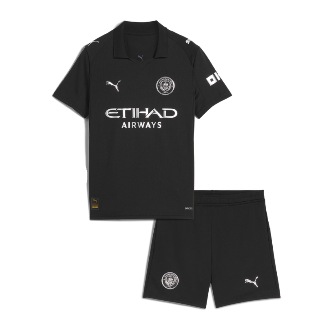 Kids' Manchester City Away Mini Set Shirt & Short 25-26