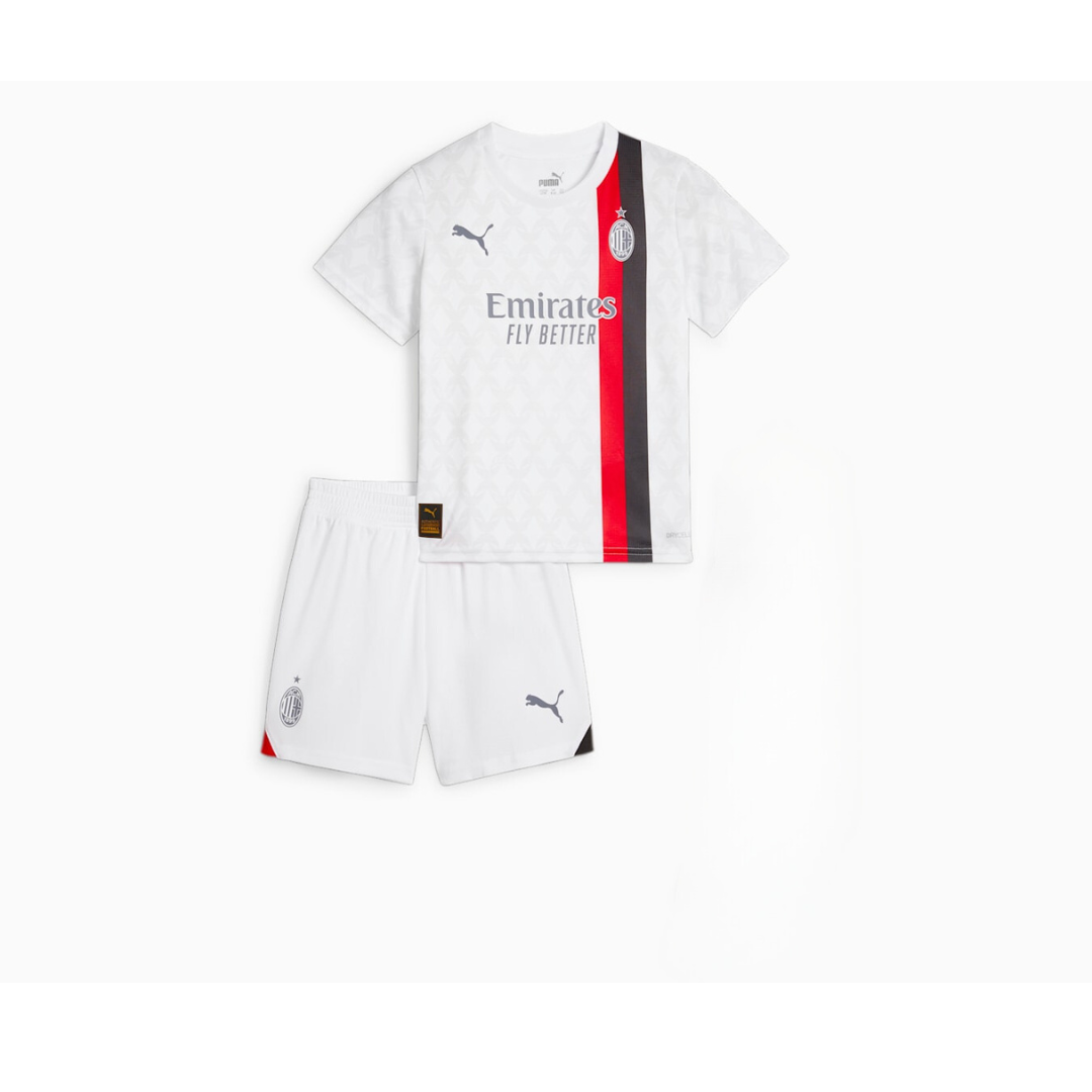 Kids AC Milan 23/24 Away Minikit Full Set Shirt & Shorts