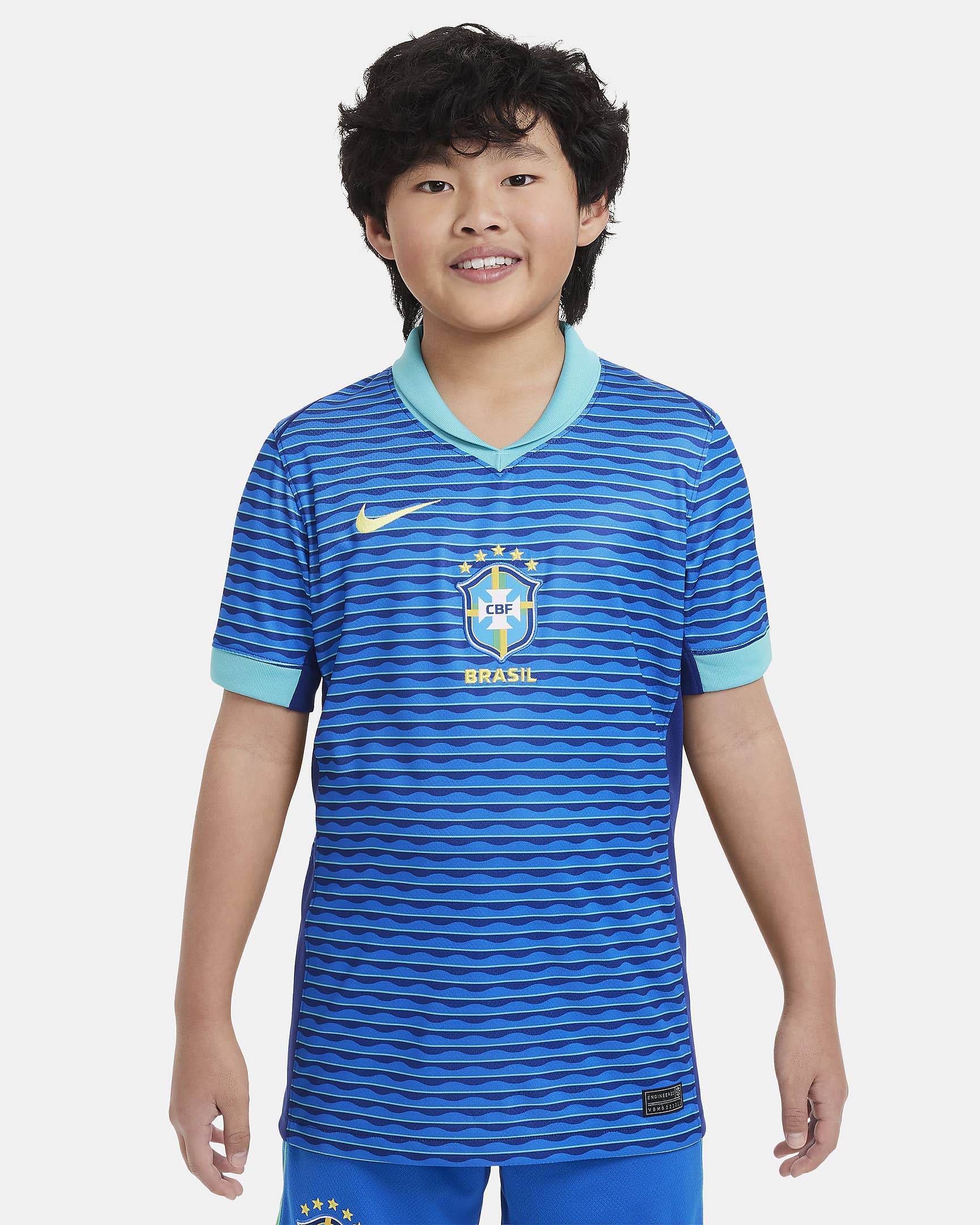 Brazil 2024 Away Mini Kit Full Set Shirt & Shorts